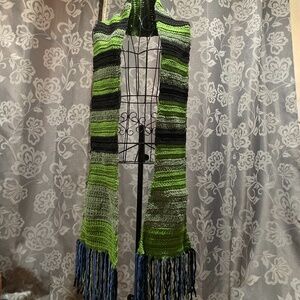 Camo colored hand crocheted scarf (Brand new!)